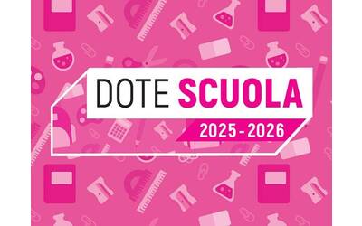 Immagine: dote scuola 2025